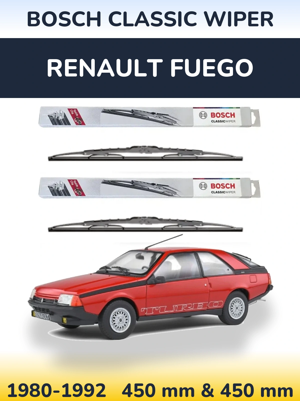Torkarblad BOSCH Classic Wiper för Renault Fuego