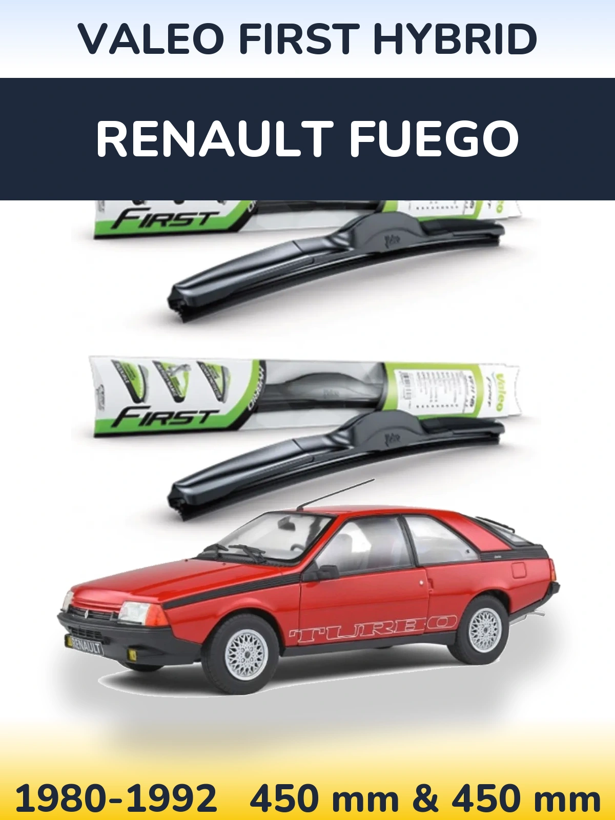 Torkarblad Valeo First Hybrid för Renault Fuego