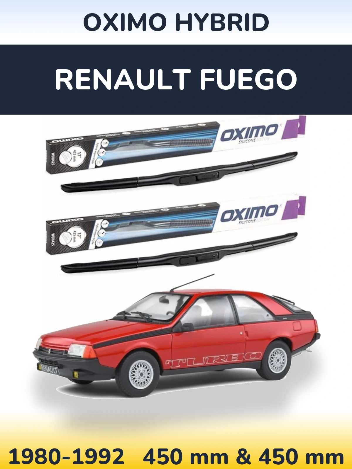 Torkarblad Oximo Hybrid för Renault Fuego