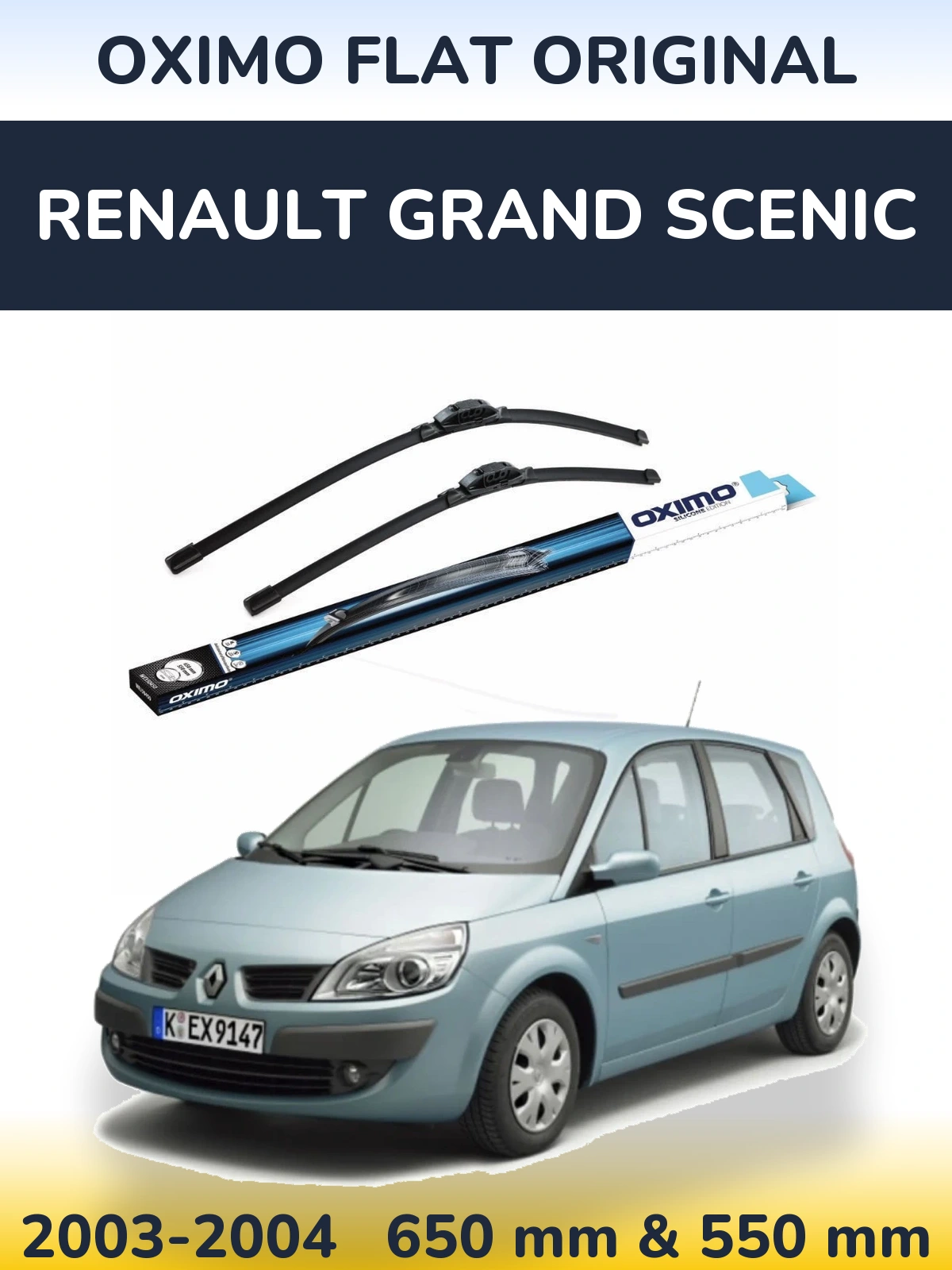 Torkarblad Oximo Flat Original för Renault Grand Scenic