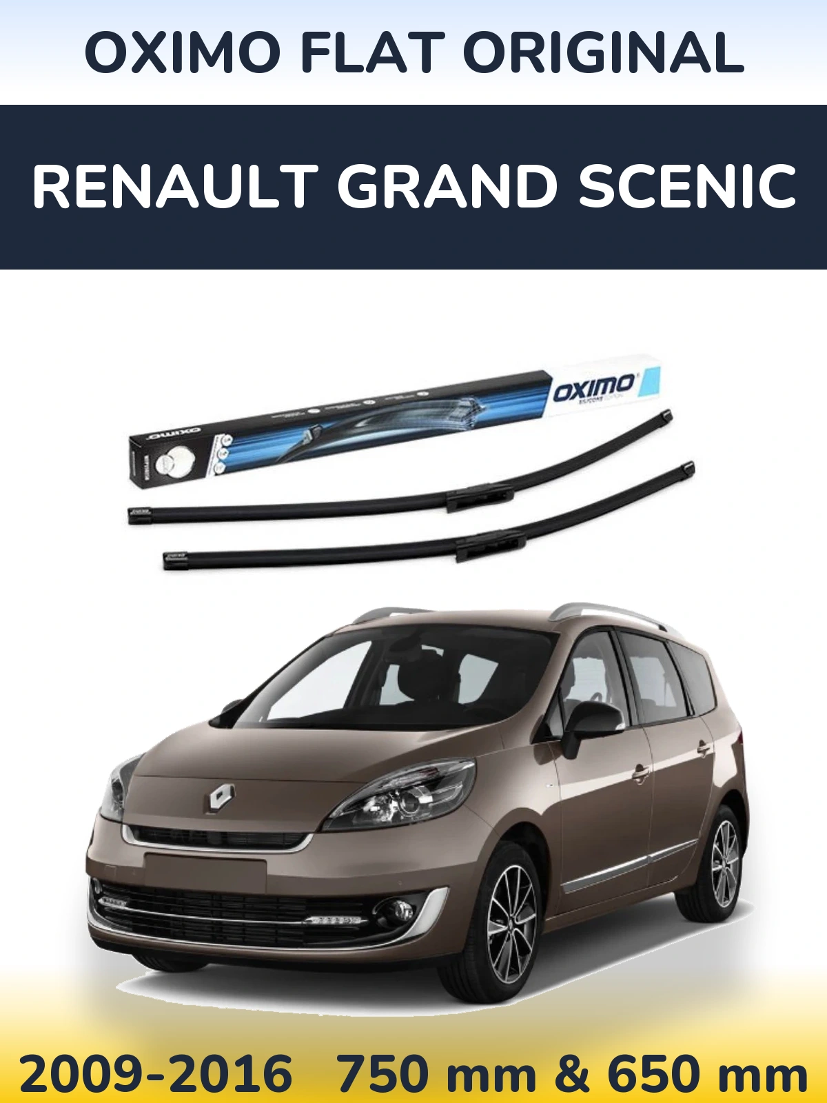 Torkarblad Oximo Flat Original för Renault Grand Scenic