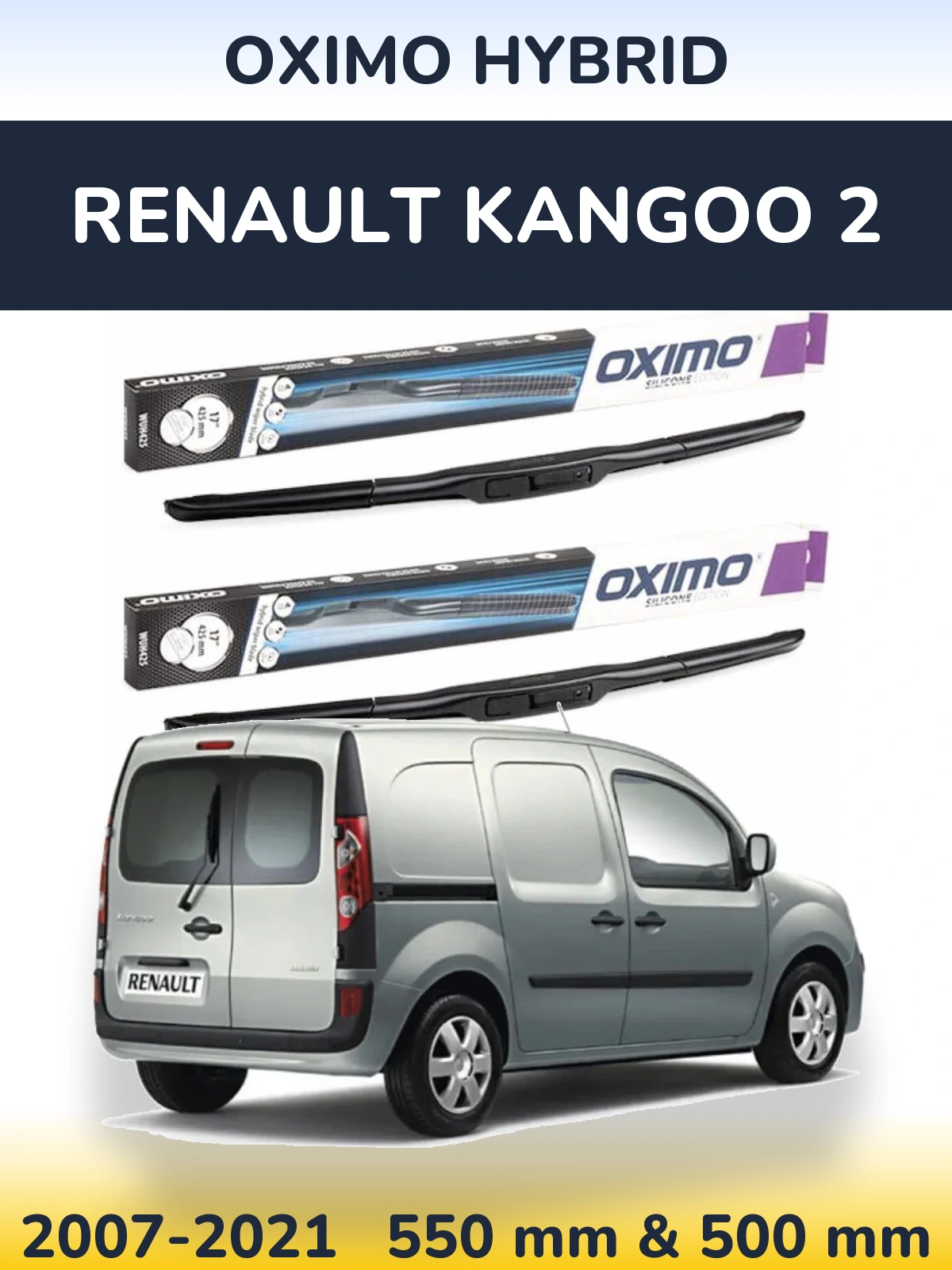 Torkarblad Oximo Hybrid för Renault Kangoo 2