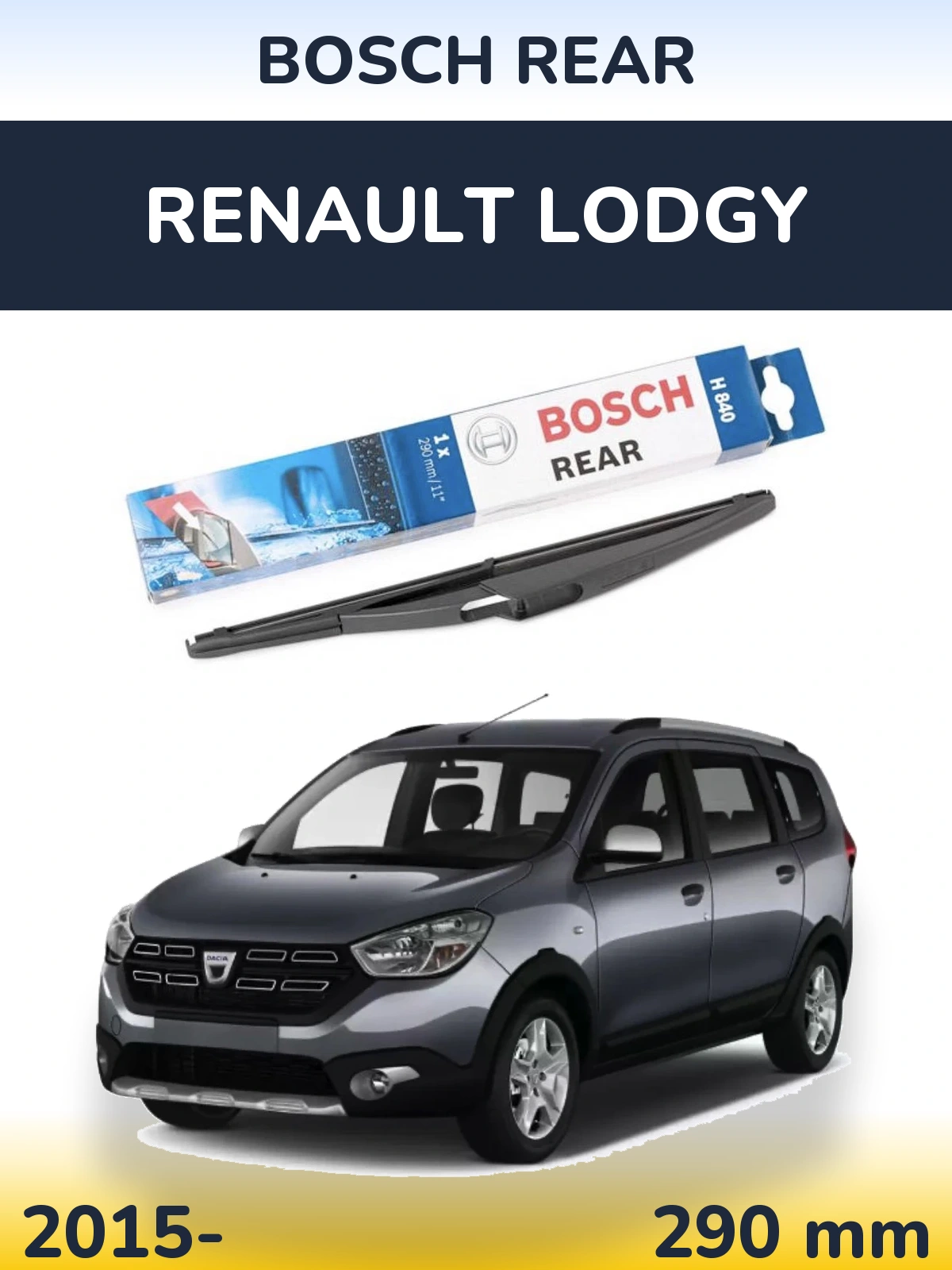 Torkarblad BOSCH Rear för Renault Lodgy