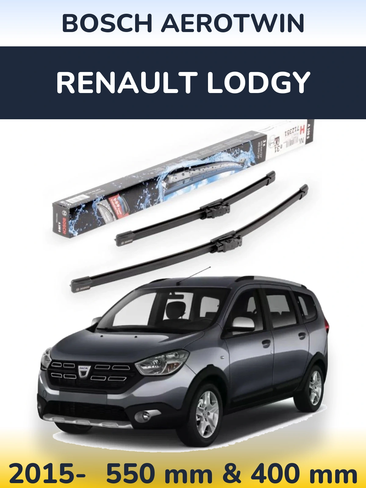 Torkarblad BOSCH AeroTwin för Renault Lodgy