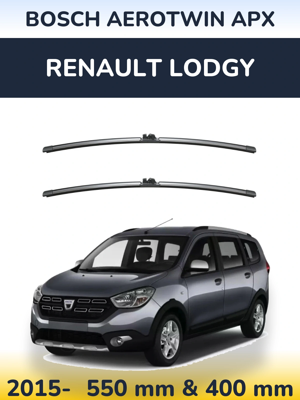 Torkarblad BOSCH AeroTwin APX för Renault Lodgy