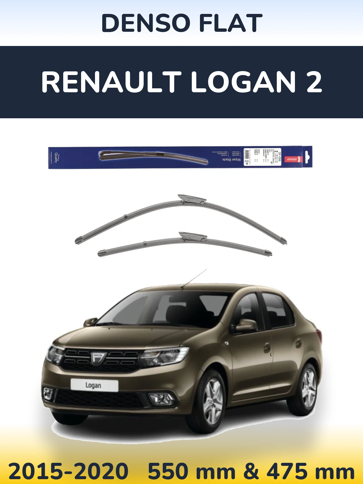 Torkarblad Denso Flat för Renault Logan 2