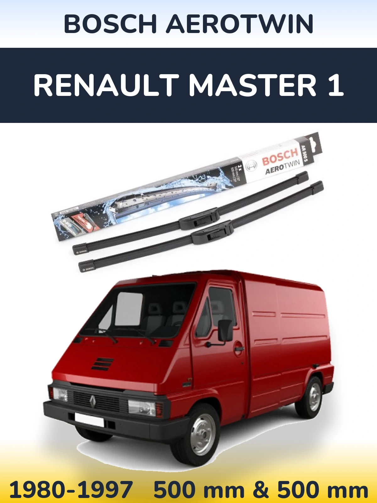 Torkarblad BOSCH AeroTwin för Renault Master 1