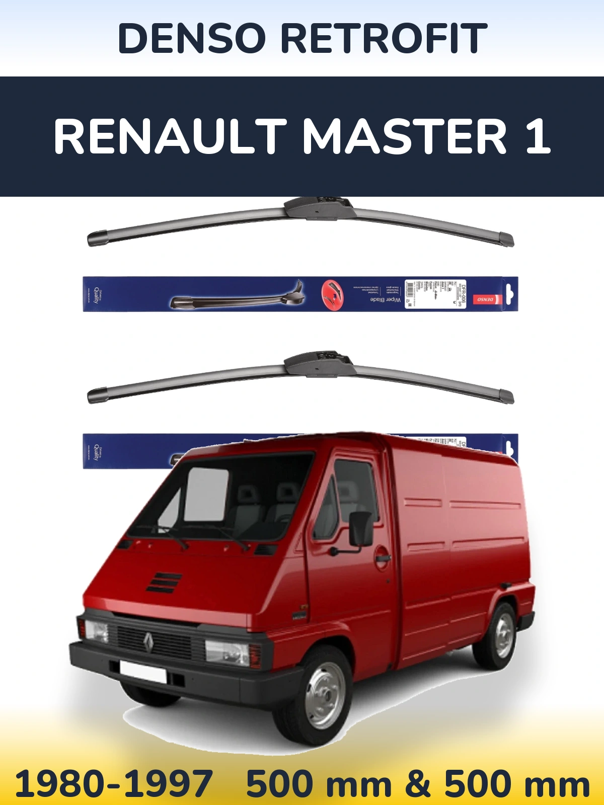 Torkarblad Denso Retrofit för Renault Master 1