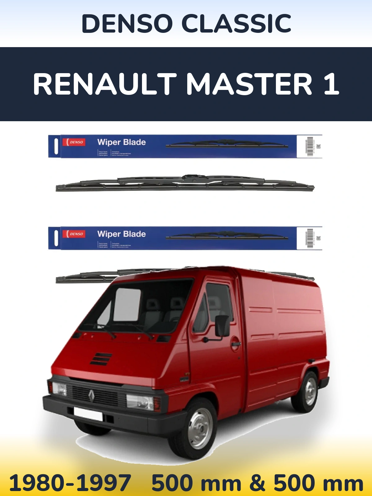 Torkarblad Denso Classic för Renault Master 1