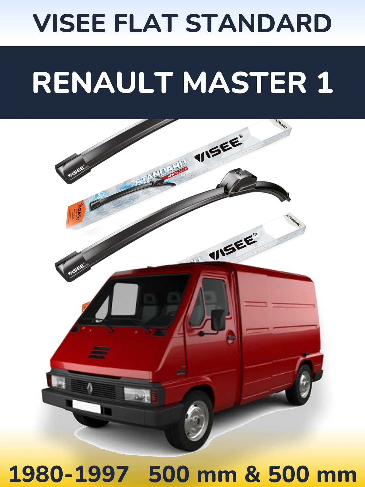 Torkarblad VISEE FLAT STANDARD för Renault Master 1