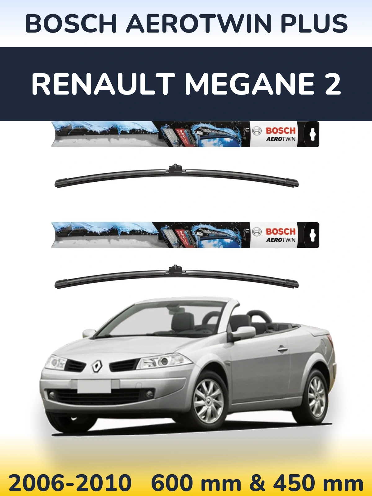 Torkarblad BOSCH AeroTwin Plus för Renault Megane 2