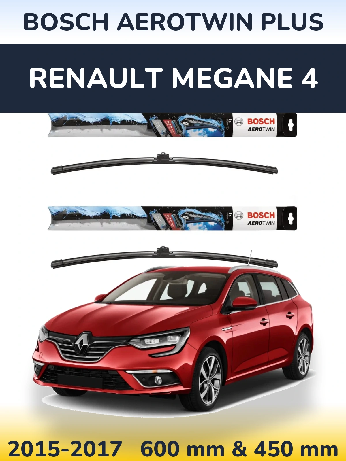Torkarblad BOSCH AeroTwin Plus för Renault Megane 4