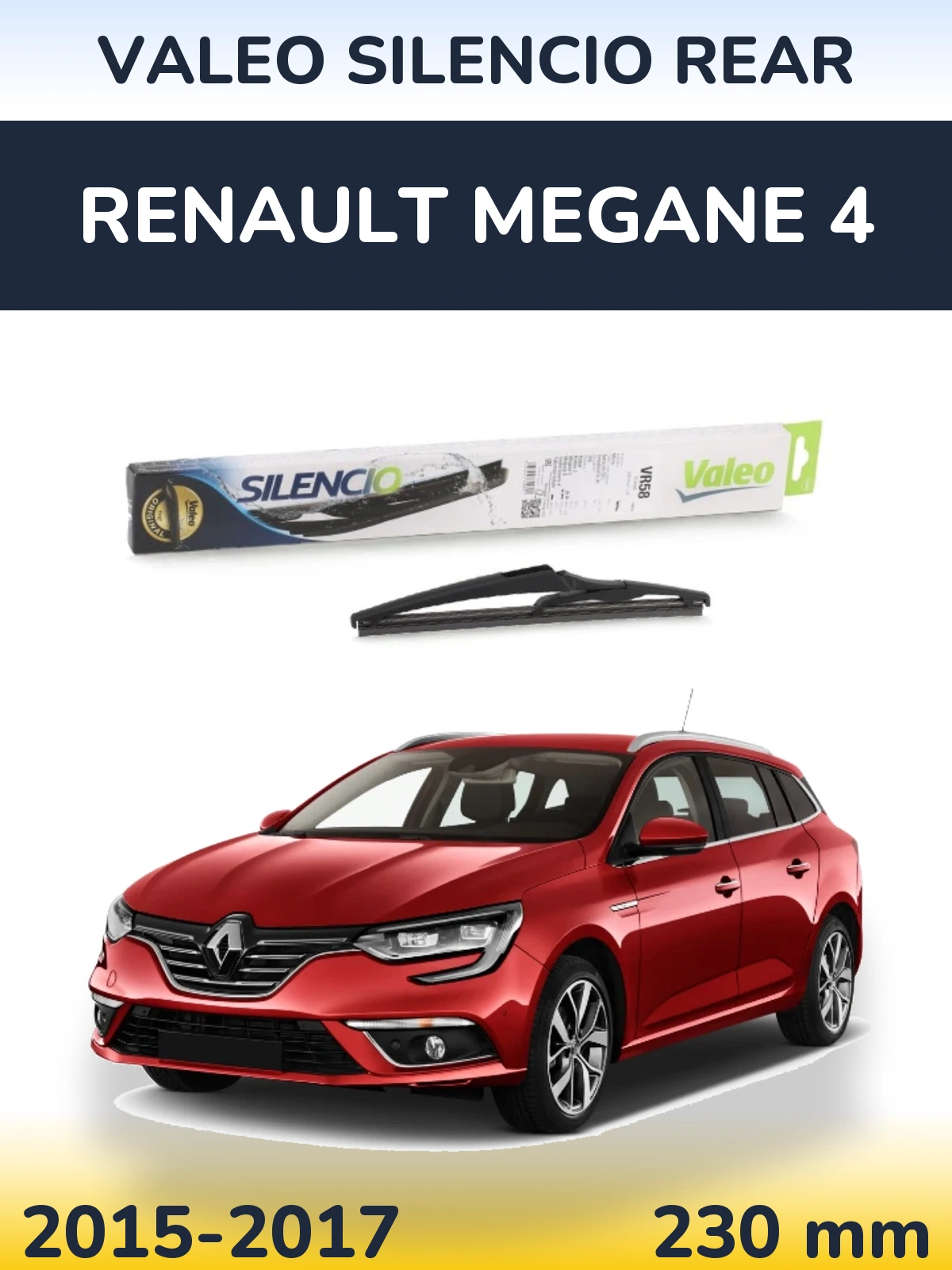 Torkarblad Valeo Silencio Rear för Renault Megane 4