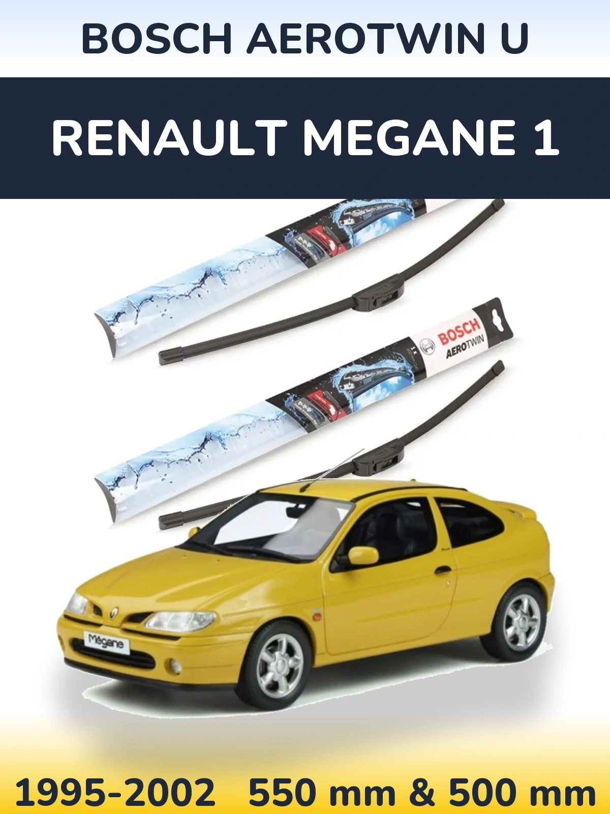 Torkarblad BOSCH AeroTwin U för Renault Megane 1