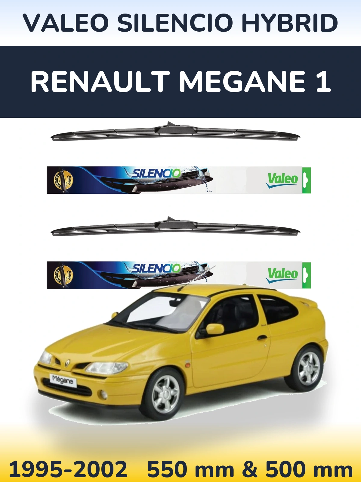 Torkarblad Valeo Silencio Hybrid för Renault Megane 1