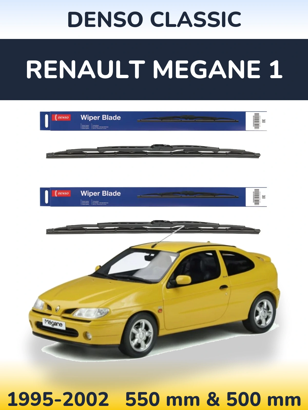 Torkarblad Denso Classic för Renault Megane 1