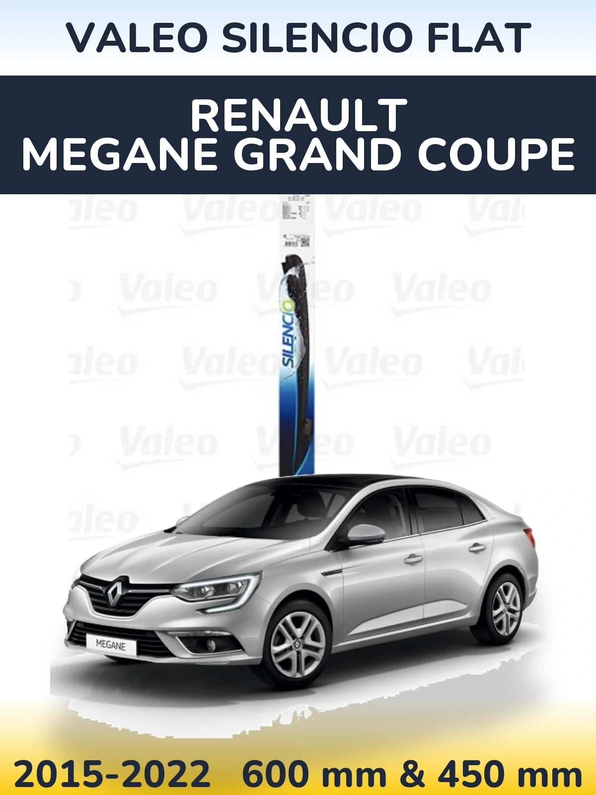 Torkarblad Valeo Silencio Flat för Renault Megane Grand Coupe