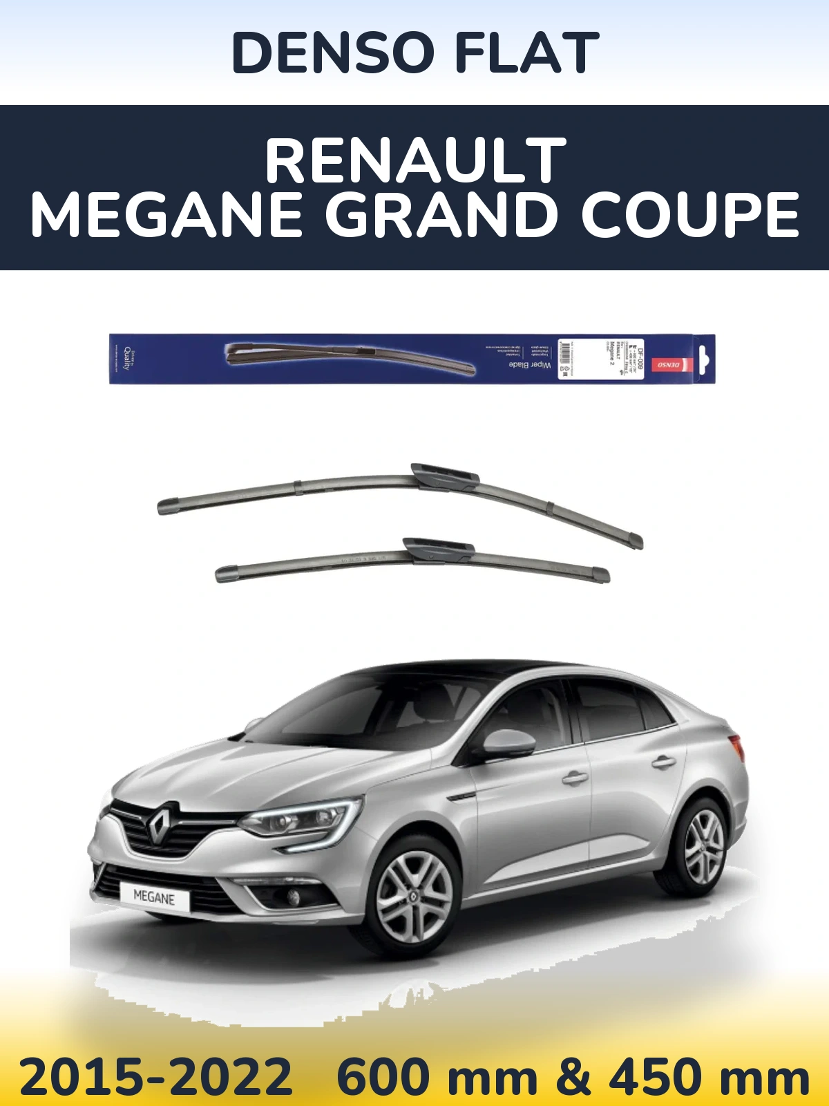 Torkarblad Denso Flat för Renault Megane Grand Coupe