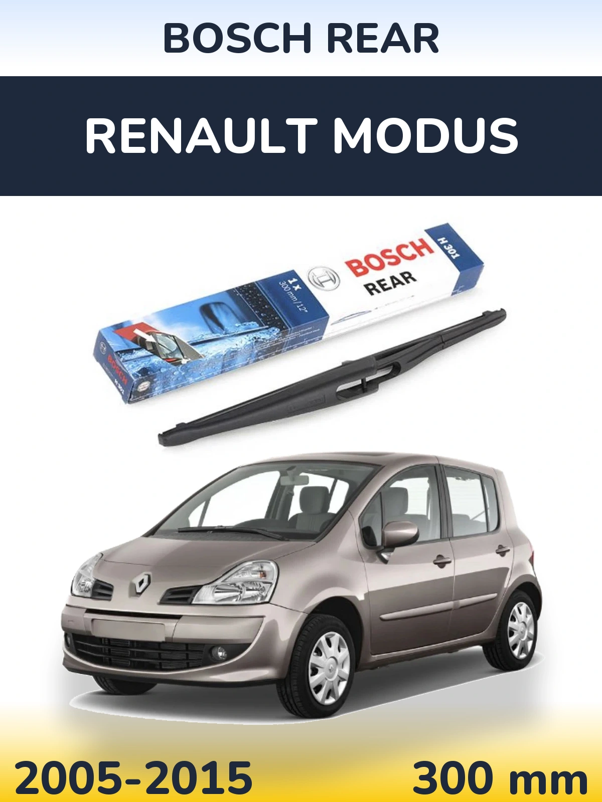 Torkarblad BOSCH Rear för Renault Modus