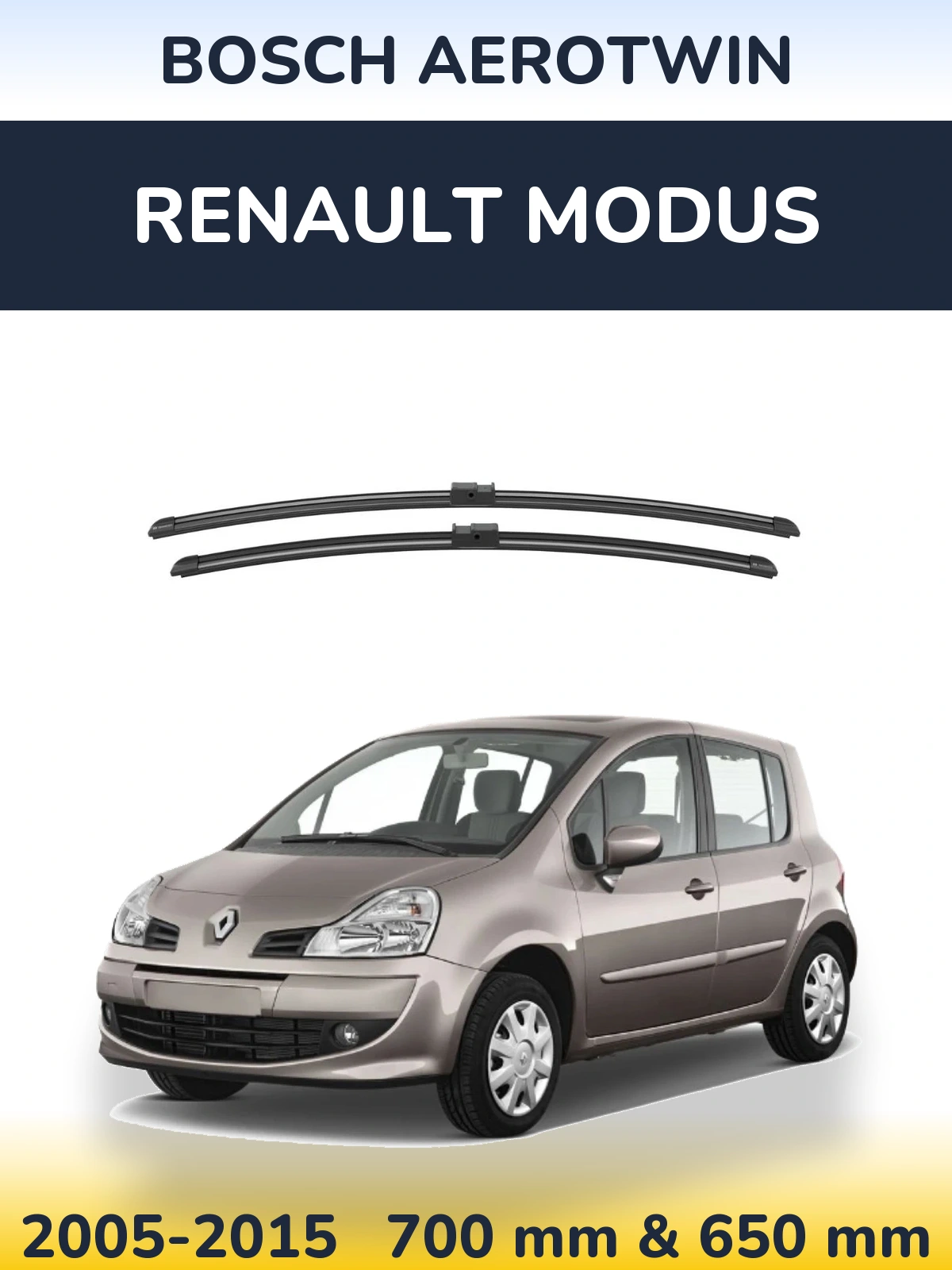 Torkarblad BOSCH AeroTwin för Renault Modus