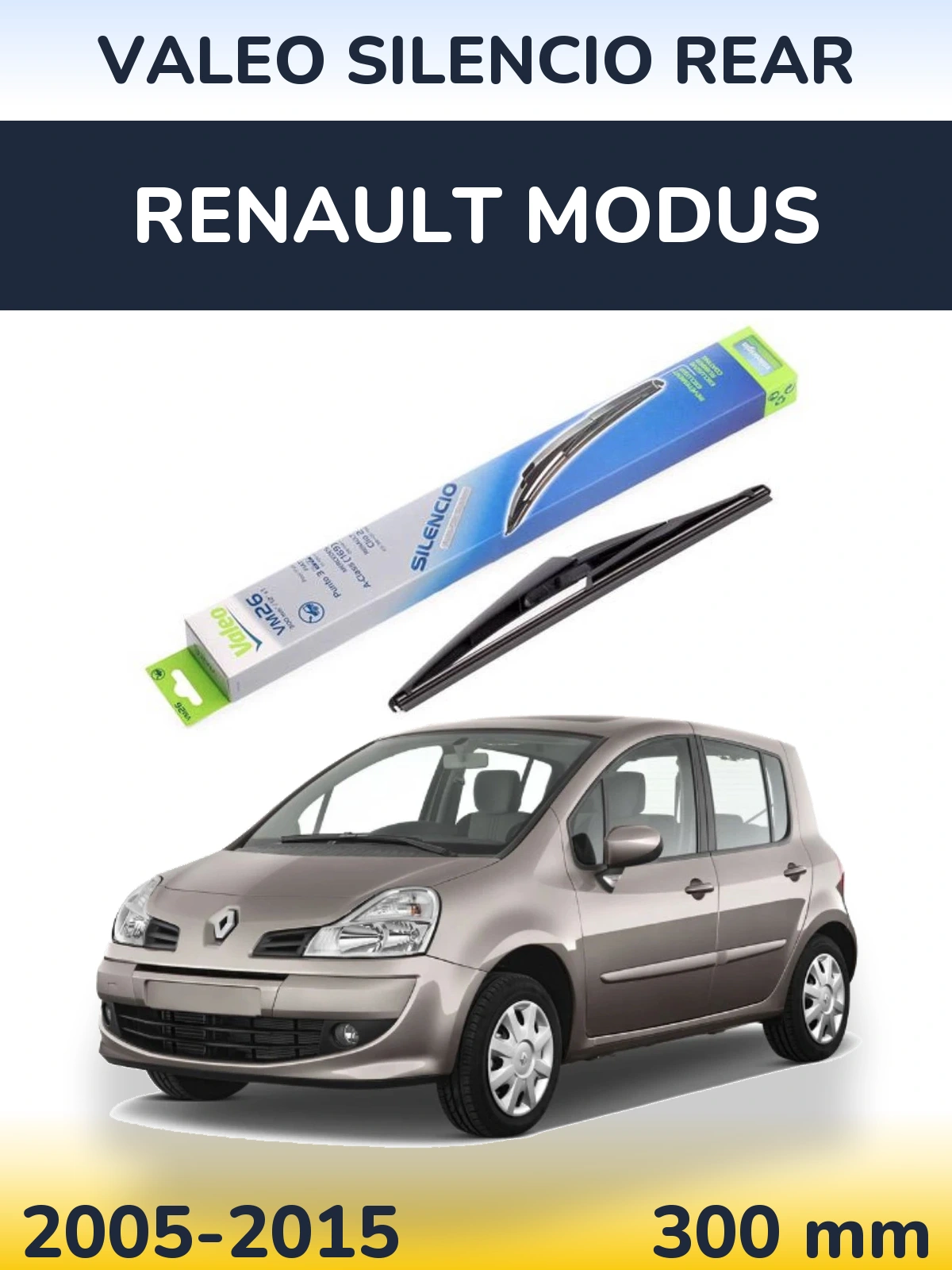 Torkarblad Valeo Silencio Rear för Renault Modus