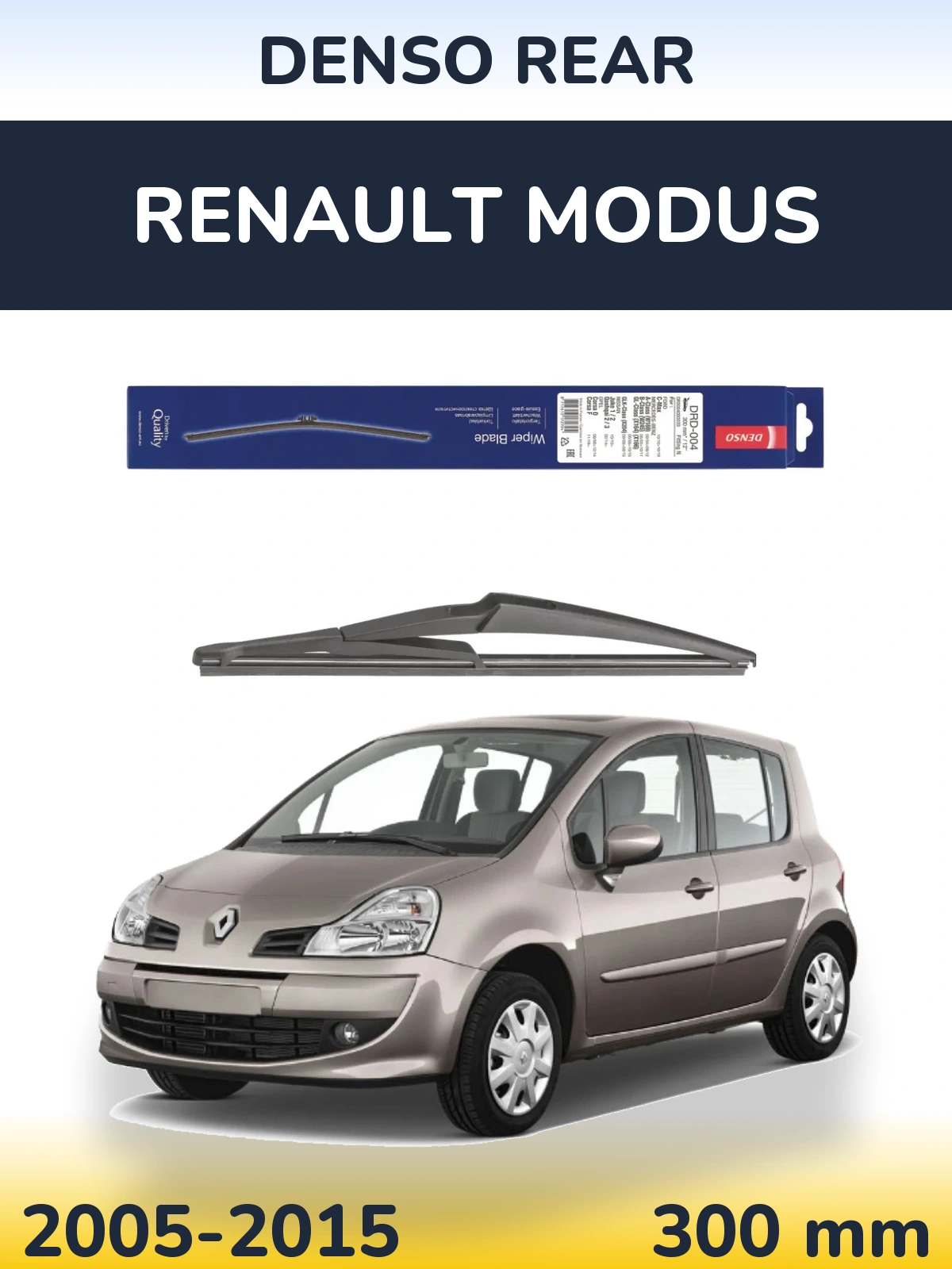 Torkarblad Denso Rear för Renault Modus
