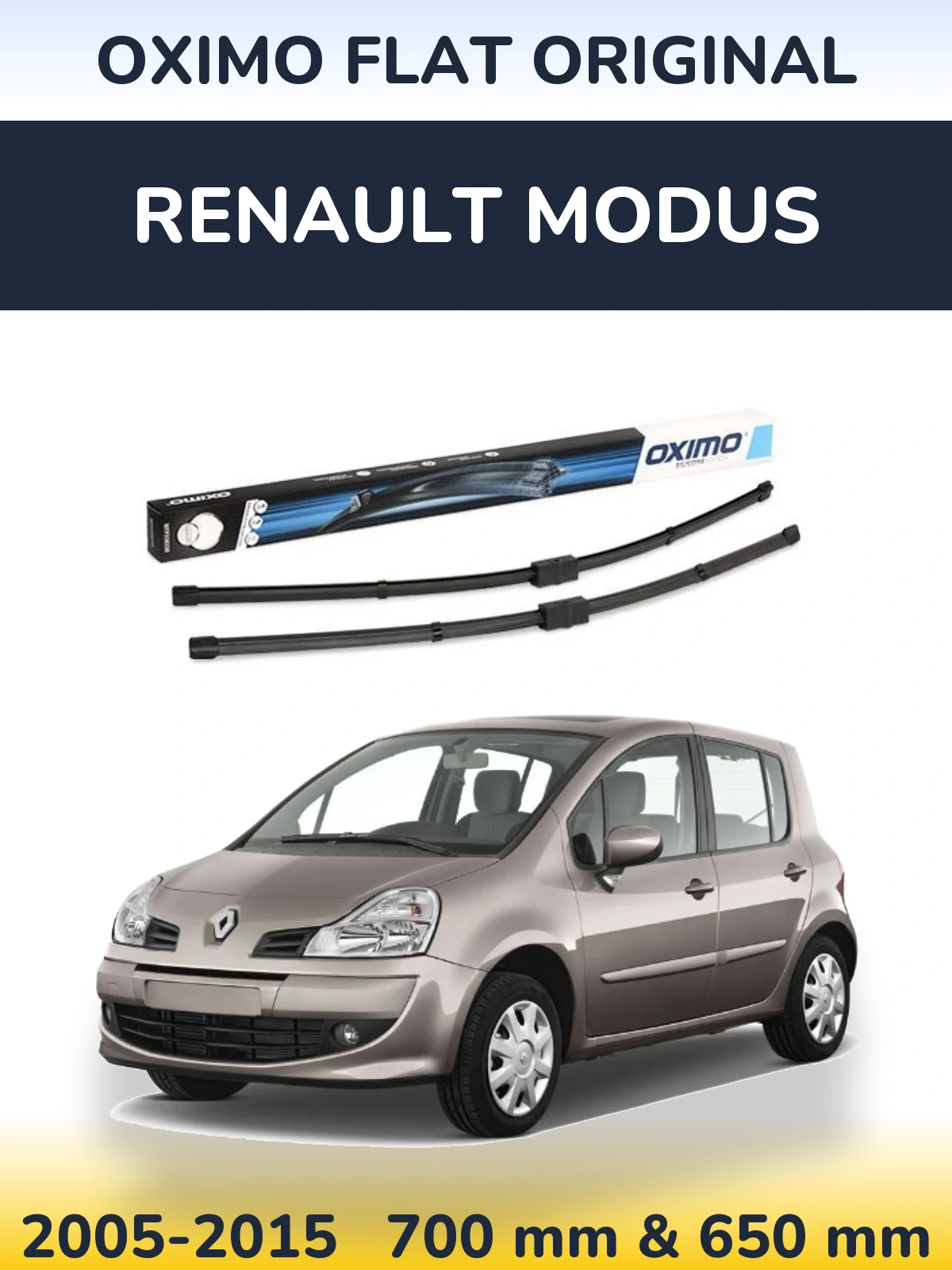 Torkarblad Oximo Flat Original för Renault Modus