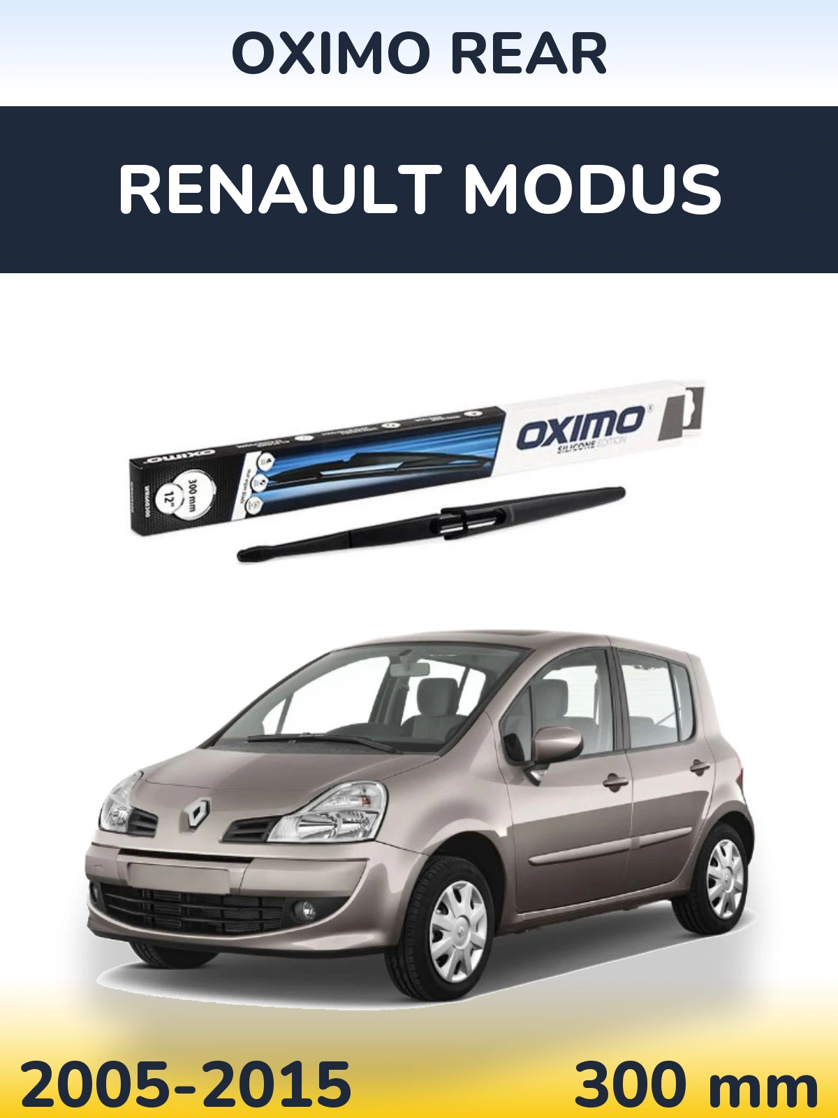 Torkarblad Oximo Rear för Renault Modus
