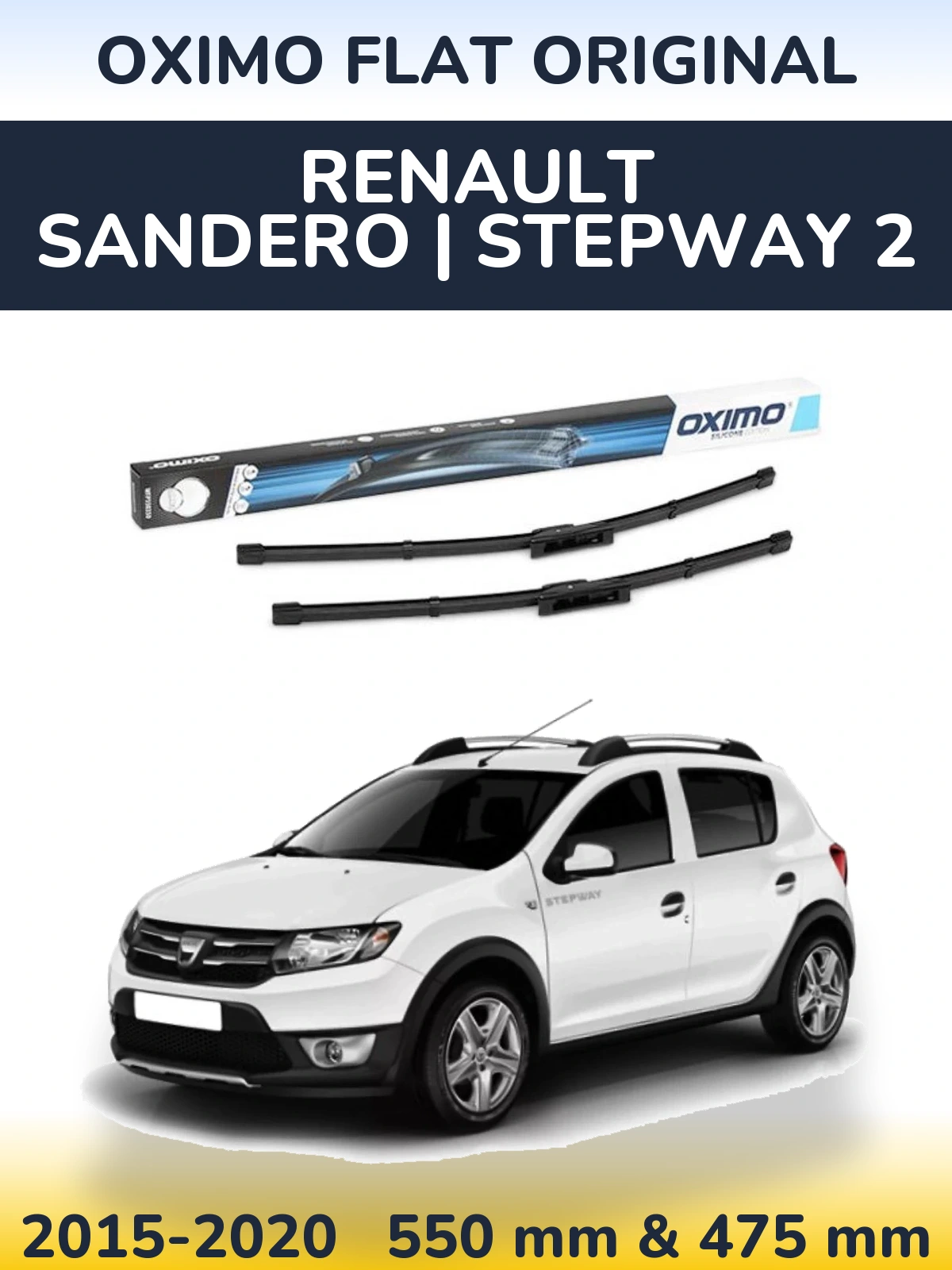 Torkarblad Oximo Flat Original för Renault Sandero | Stepway 2