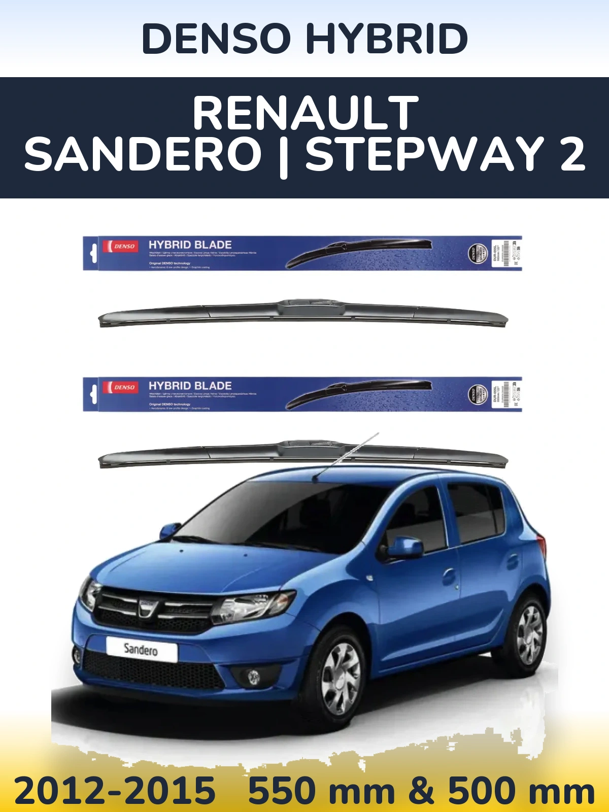 Torkarblad Denso Hybrid för Renault Sandero | Stepway 2