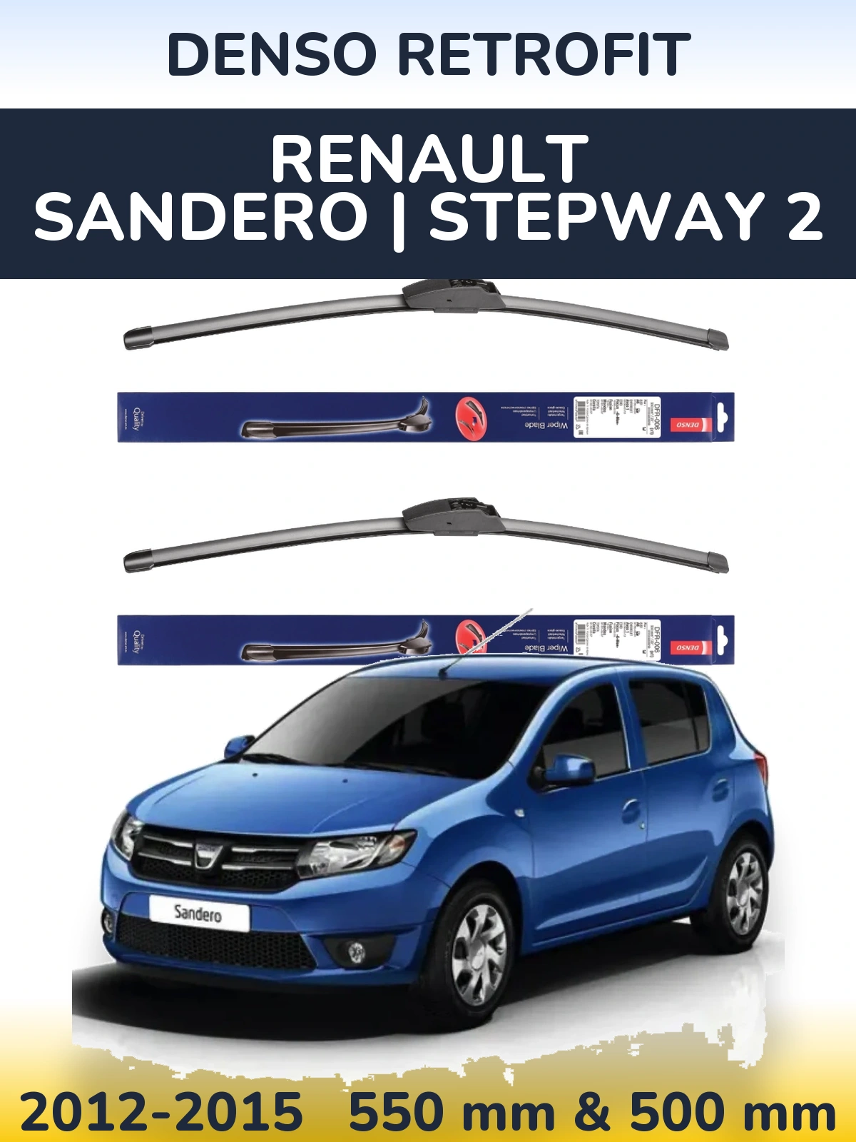 Torkarblad Denso Retrofit för Renault Sandero | Stepway 2