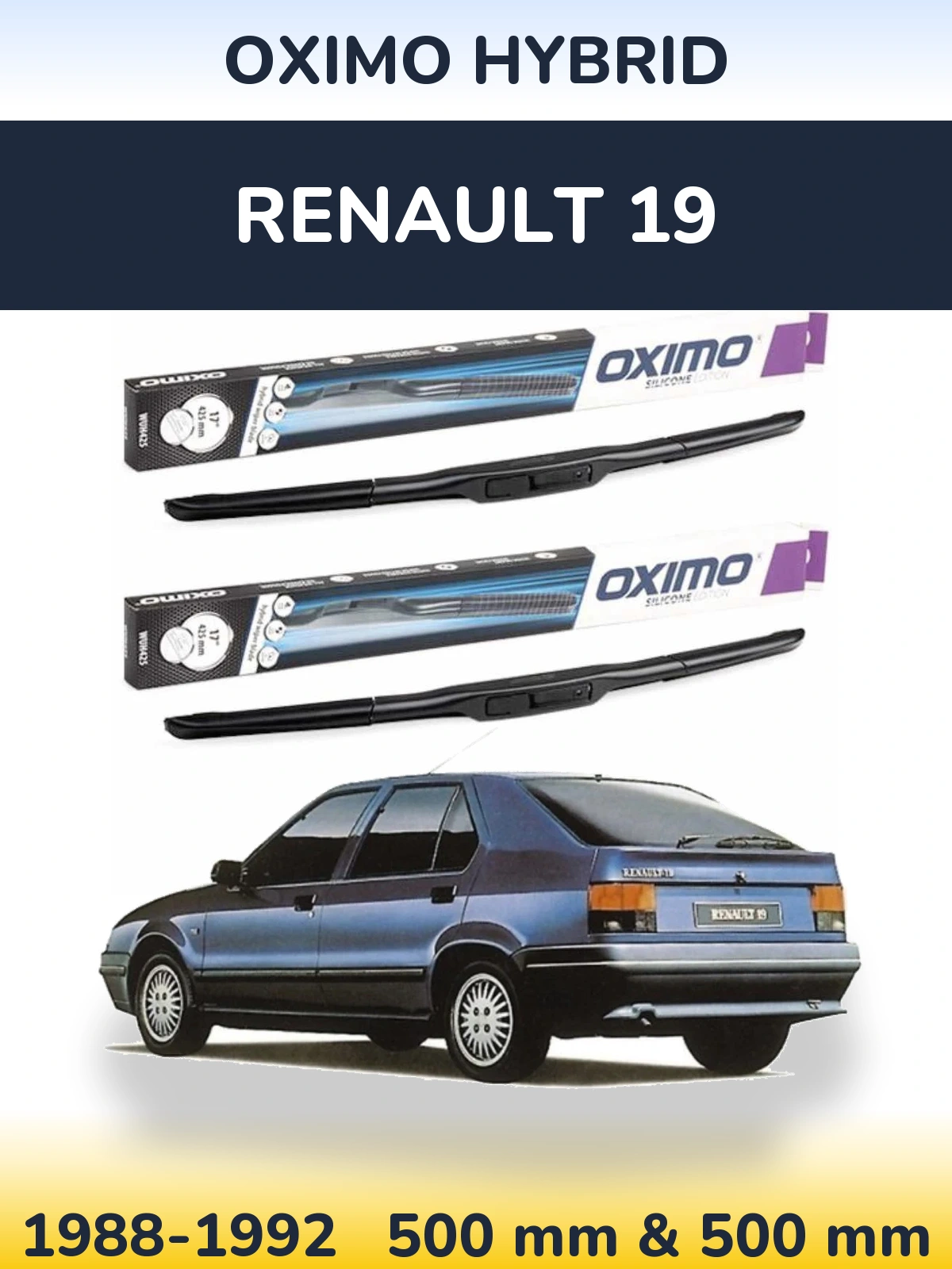 Torkarblad Oximo Hybrid för Renault 19
