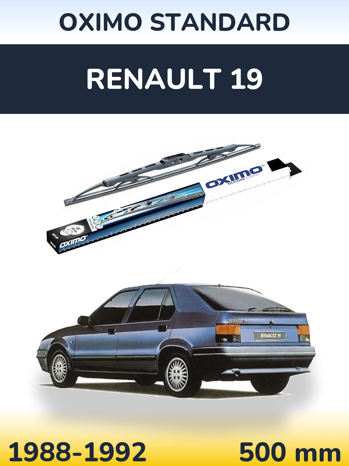 Torkarblad Oximo Standard för Renault 19