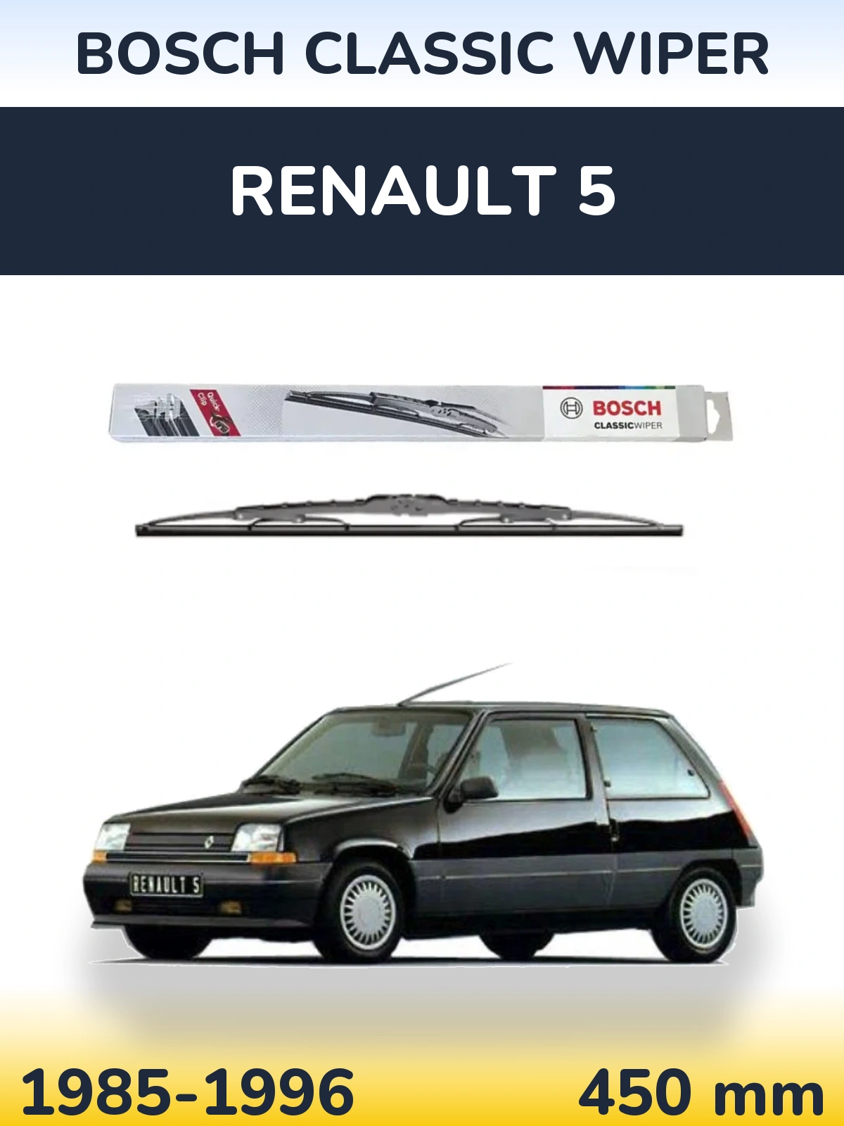 Torkarblad BOSCH Classic Wiper för Renault 5