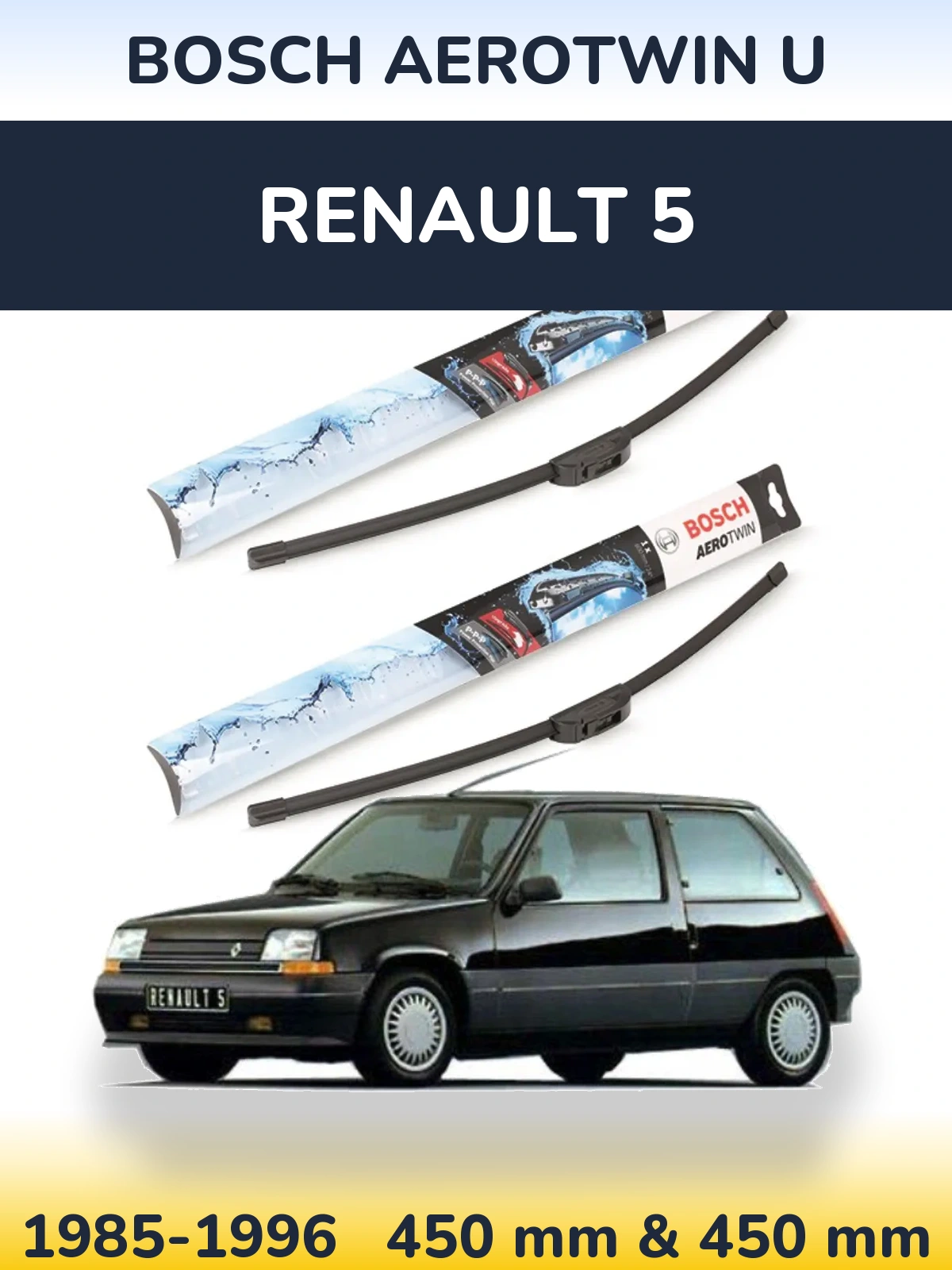 Torkarblad BOSCH AeroTwin U för Renault 5