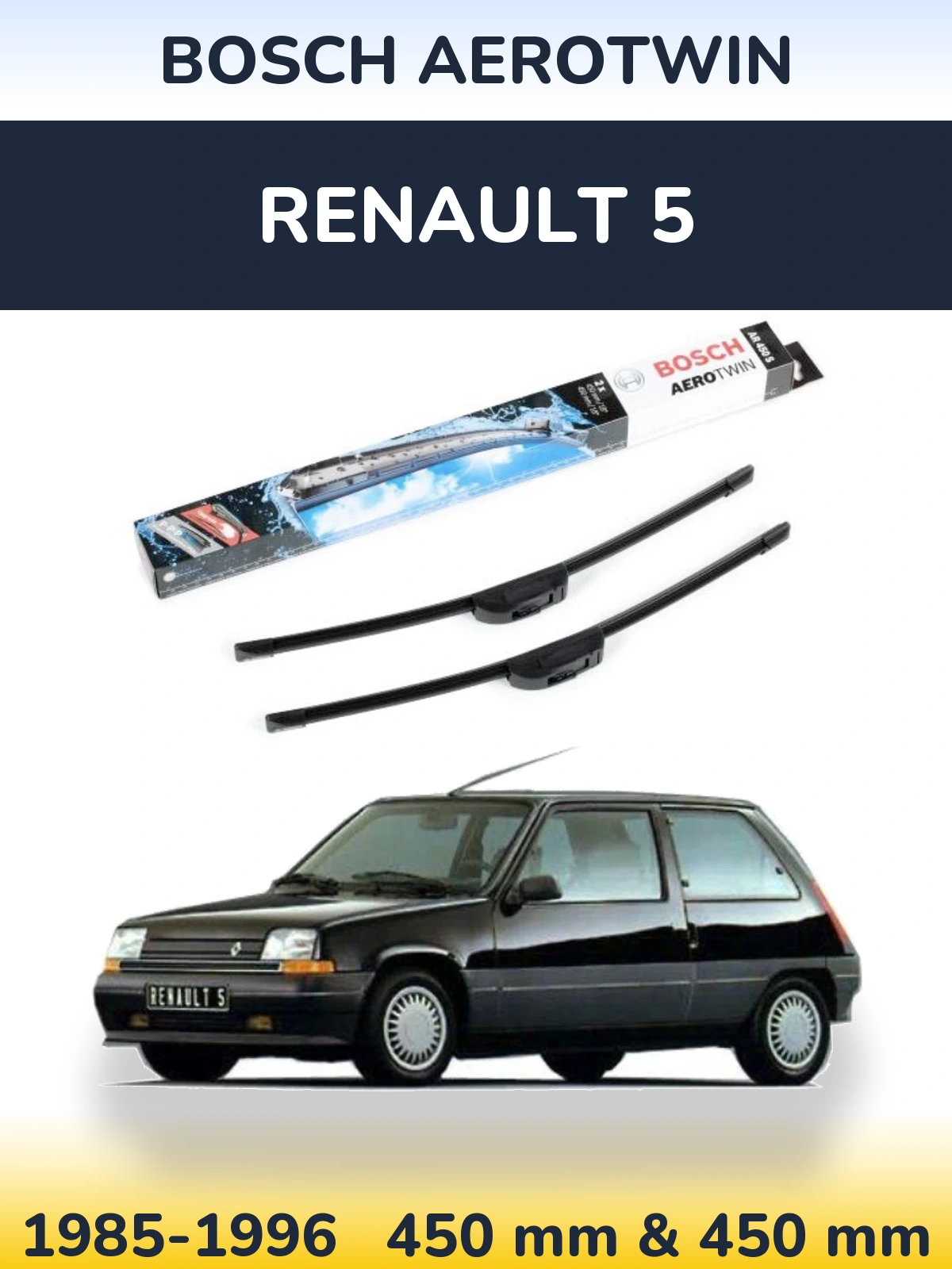 Torkarblad BOSCH AeroTwin för Renault 5