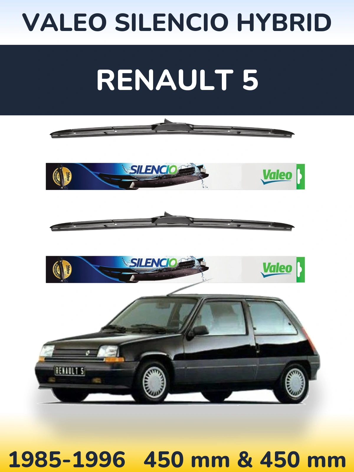 Torkarblad Valeo Silencio Hybrid för Renault 5