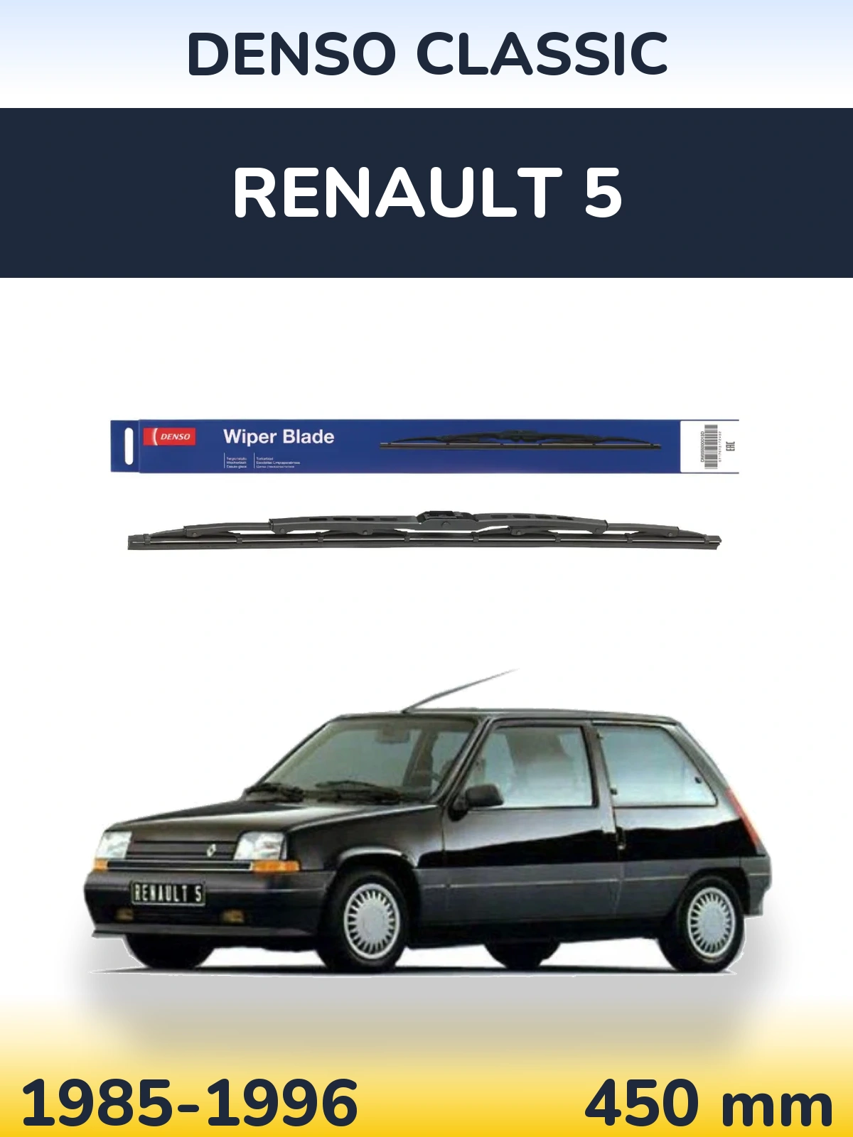 Torkarblad Denso Classic för Renault 5