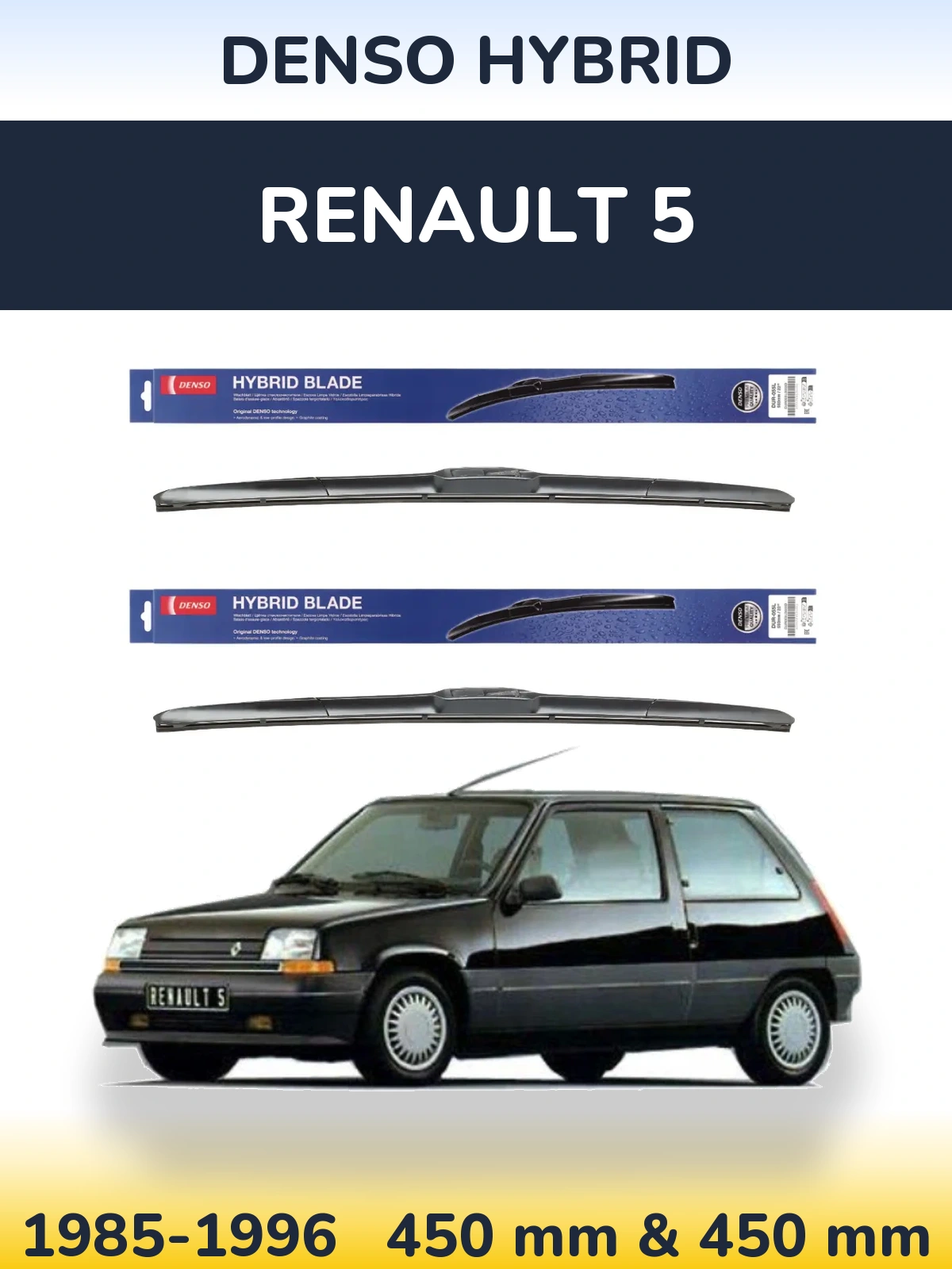 Torkarblad Denso Hybrid för Renault 5