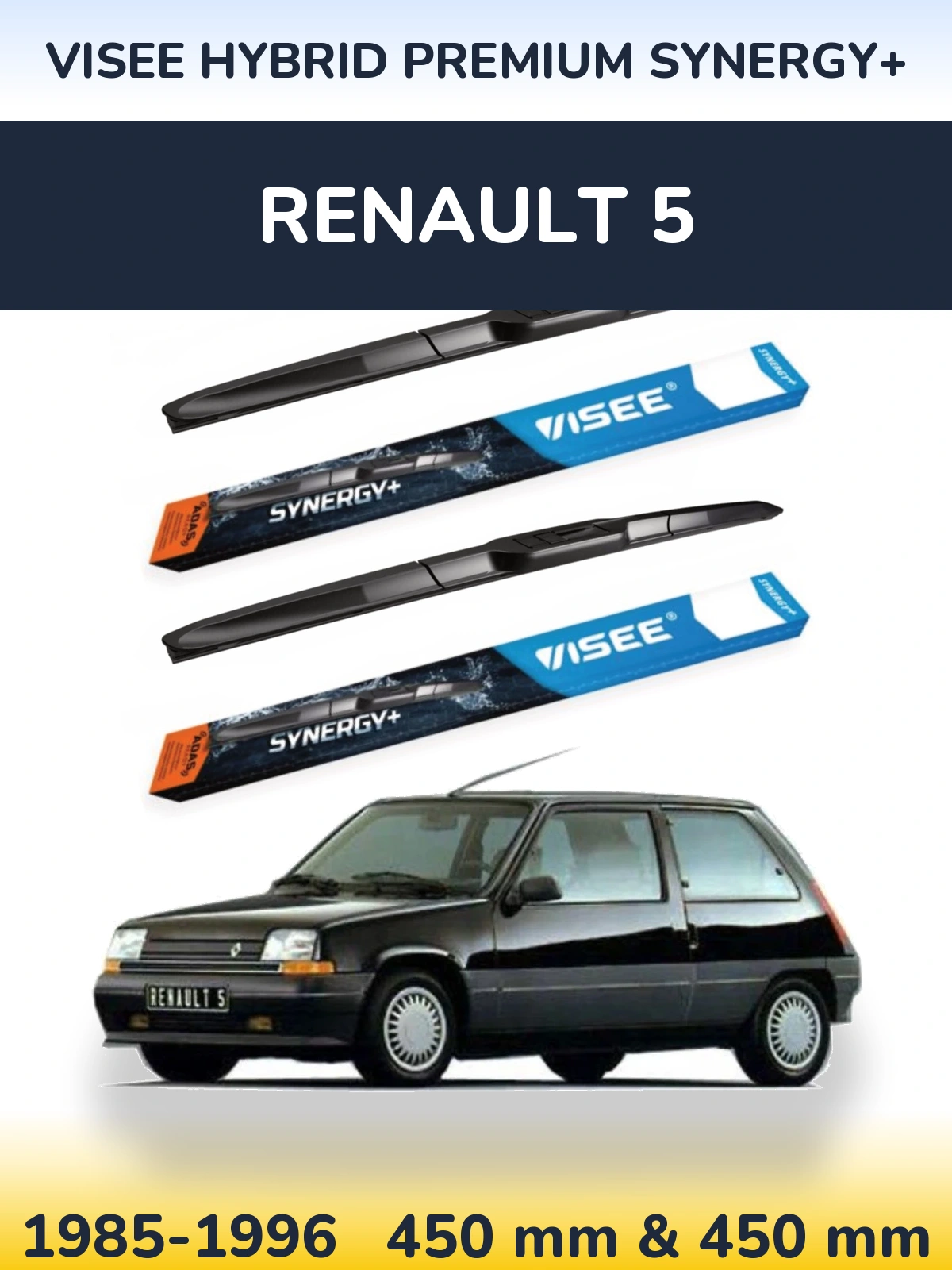 Torkarblad VISEE HYBRID PREMIUM SYNERGY+ för Renault 5
