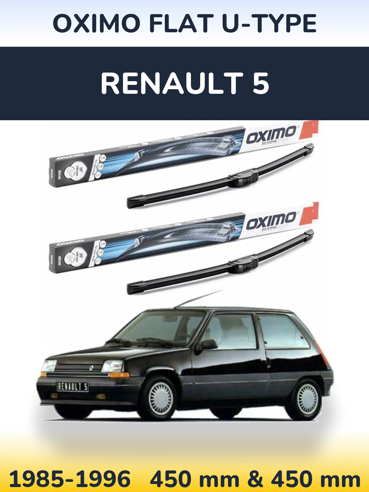 Torkarblad Oximo Flat U-type för Renault 5