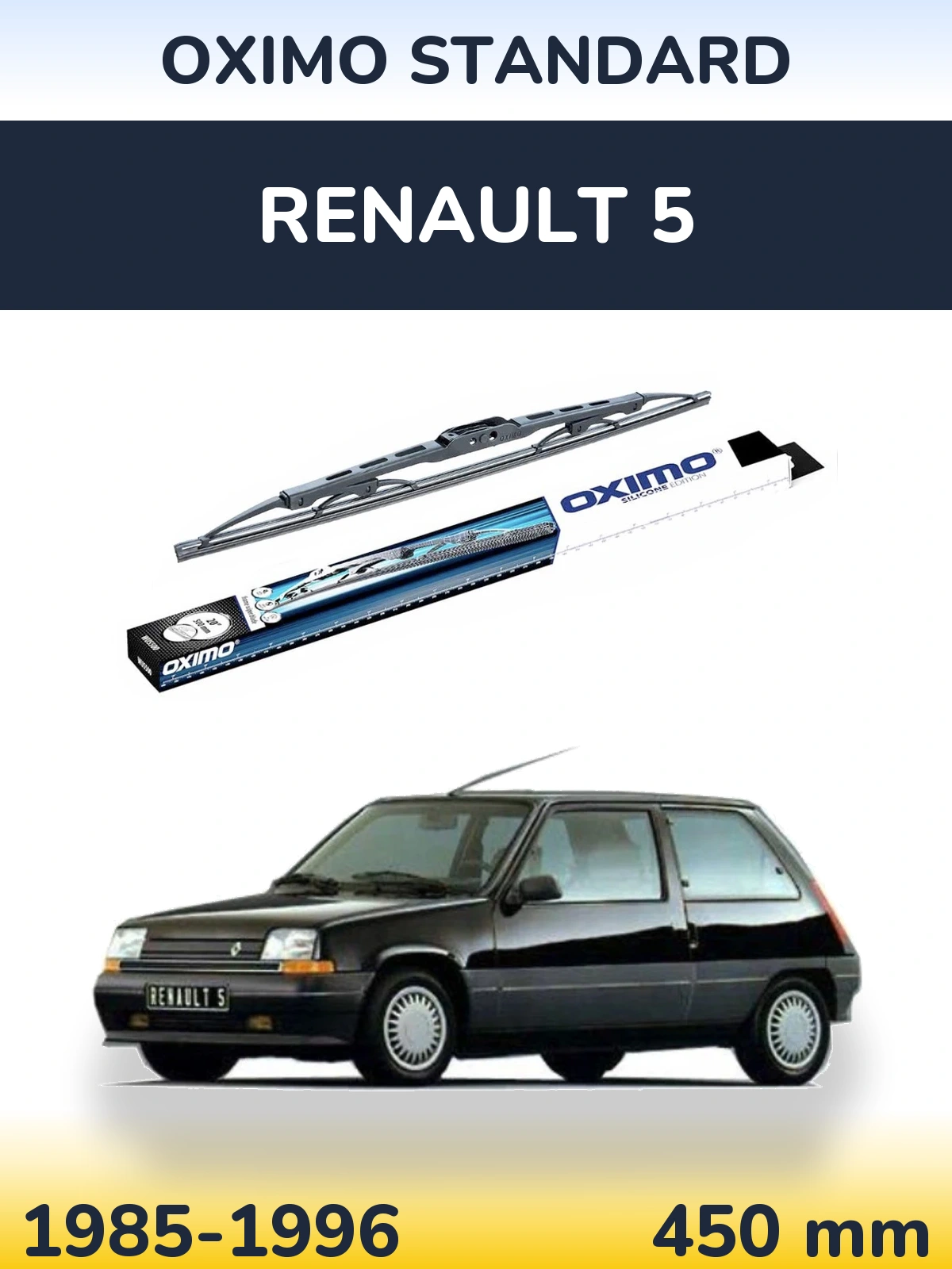 Torkarblad Oximo Standard för Renault 5