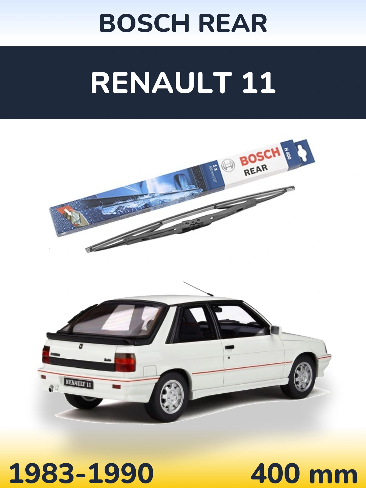 Torkarblad BOSCH Rear för Renault 11