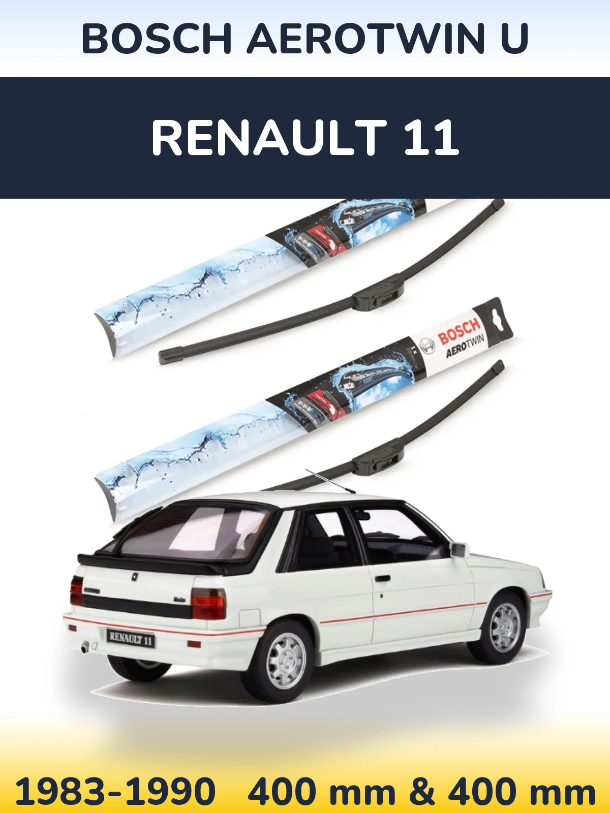 Torkarblad BOSCH AeroTwin U för Renault 11