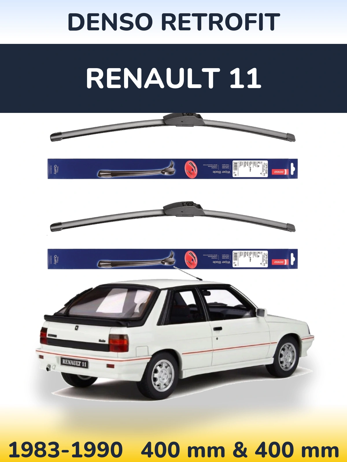 Torkarblad Denso Retrofit för Renault 11