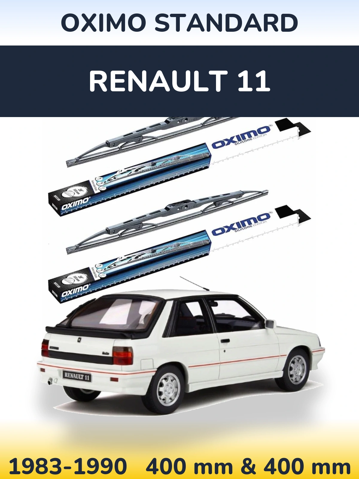 Torkarblad Oximo Standard för Renault 11
