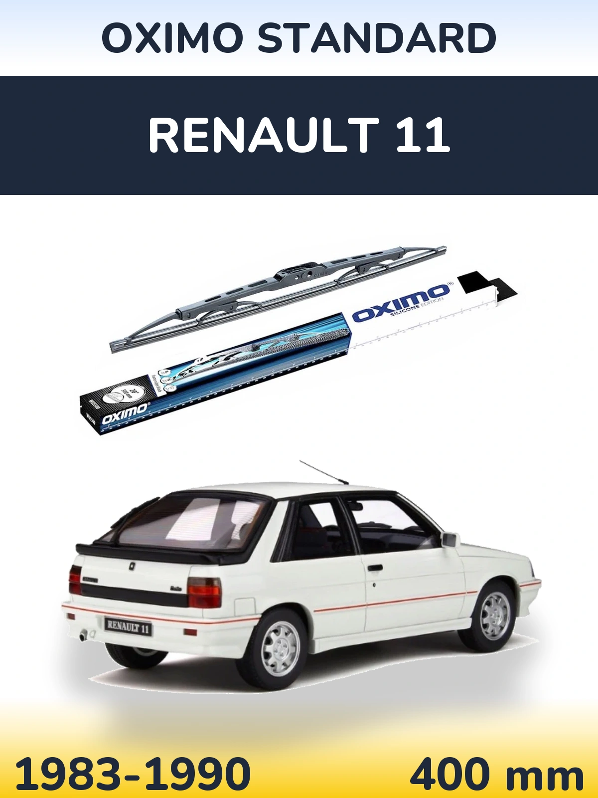 Torkarblad Oximo Standard för Renault 11