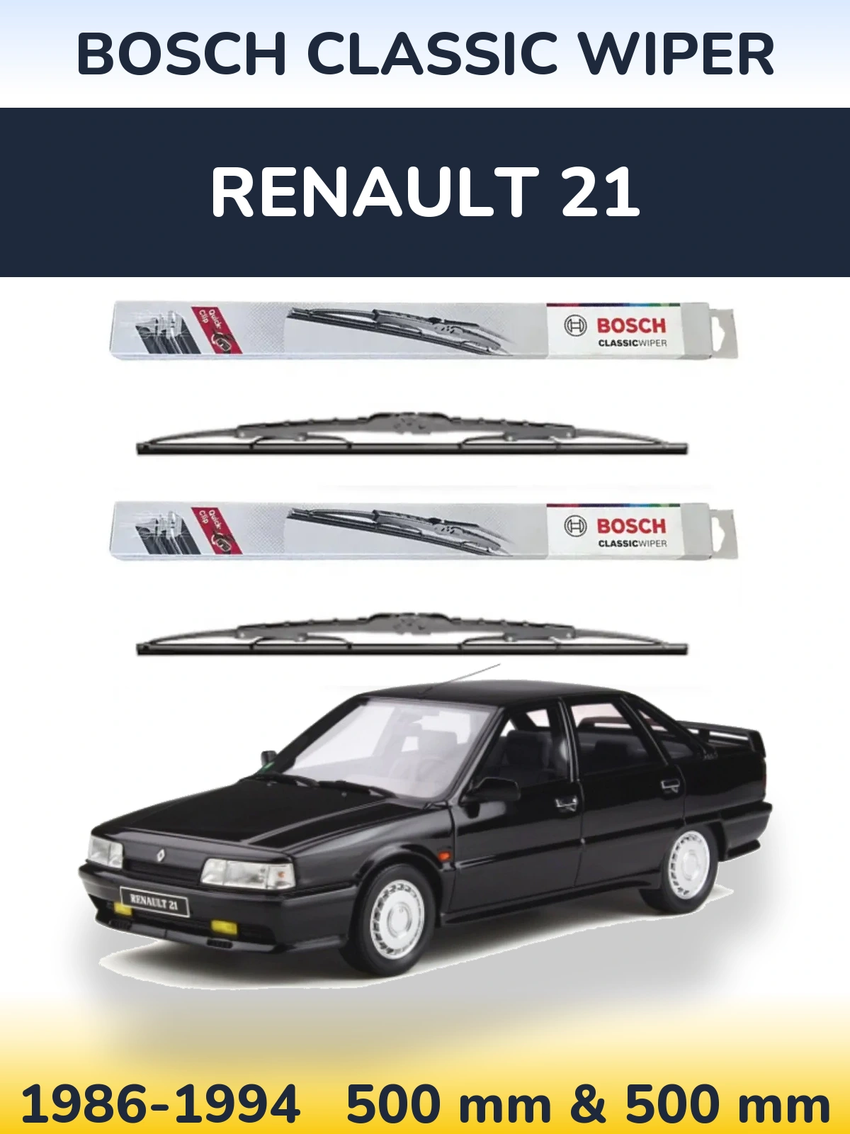 Torkarblad BOSCH Classic Wiper för Renault 21