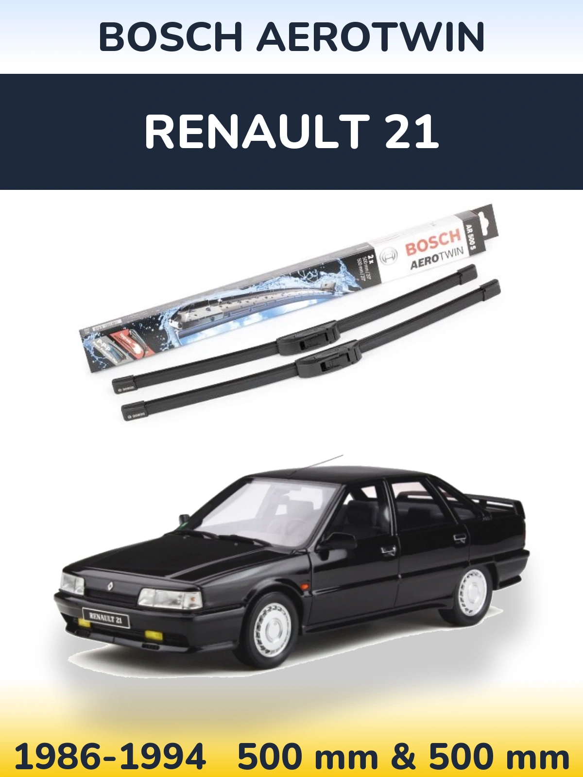 Torkarblad BOSCH AeroTwin för Renault 21