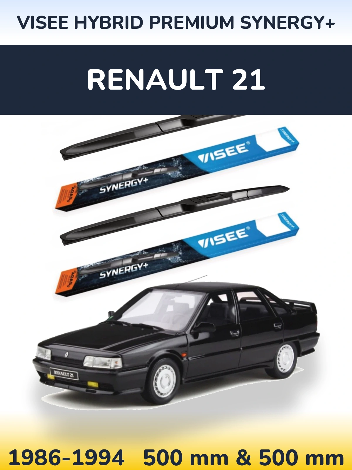 Torkarblad VISEE HYBRID PREMIUM SYNERGY+ för Renault 21